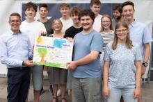 Spendenaktion der Schülerinnen und Schüler. Foto: Gymnasium Wilhelmsdorf.