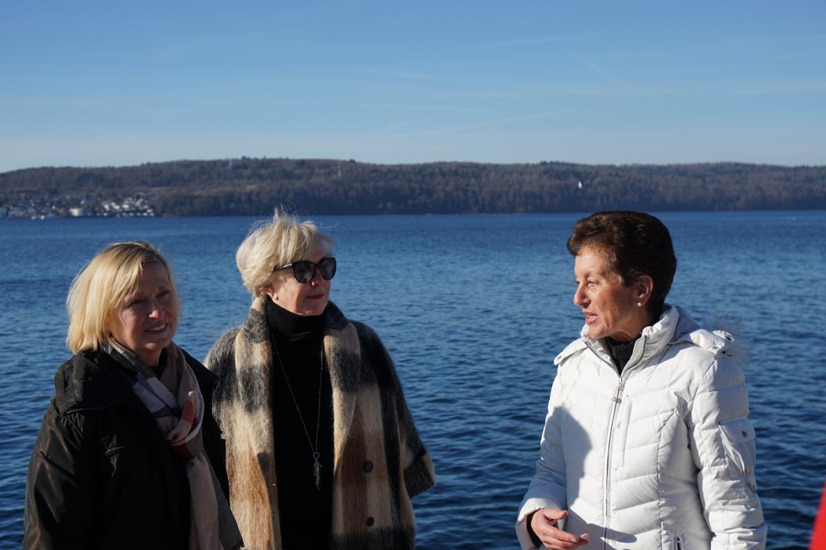Barbara Weiland, Sylvia Kruse-Baiker (AMALIE), Dr. Karin Schneider, Soroptimist International.