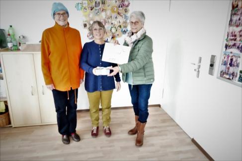 (von links)  Erika Eichwald, Elisabeth Mogg,  Biltrud Kammerer (Foto Beate Kleb)